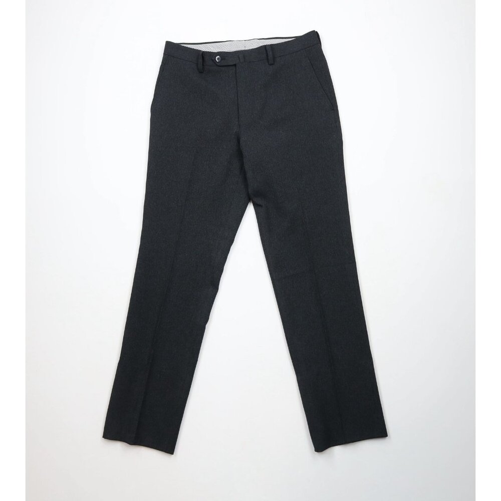 Only NY Streetwear Mens 31x30 Wool Straight Leg Chinos Chino Pants Trousers Gray